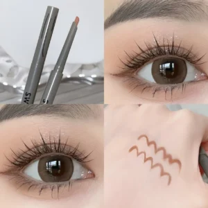 Kolorowa kredka do oczu matowa wodoodporna — eyeliner w ołówku Pomarańczowy