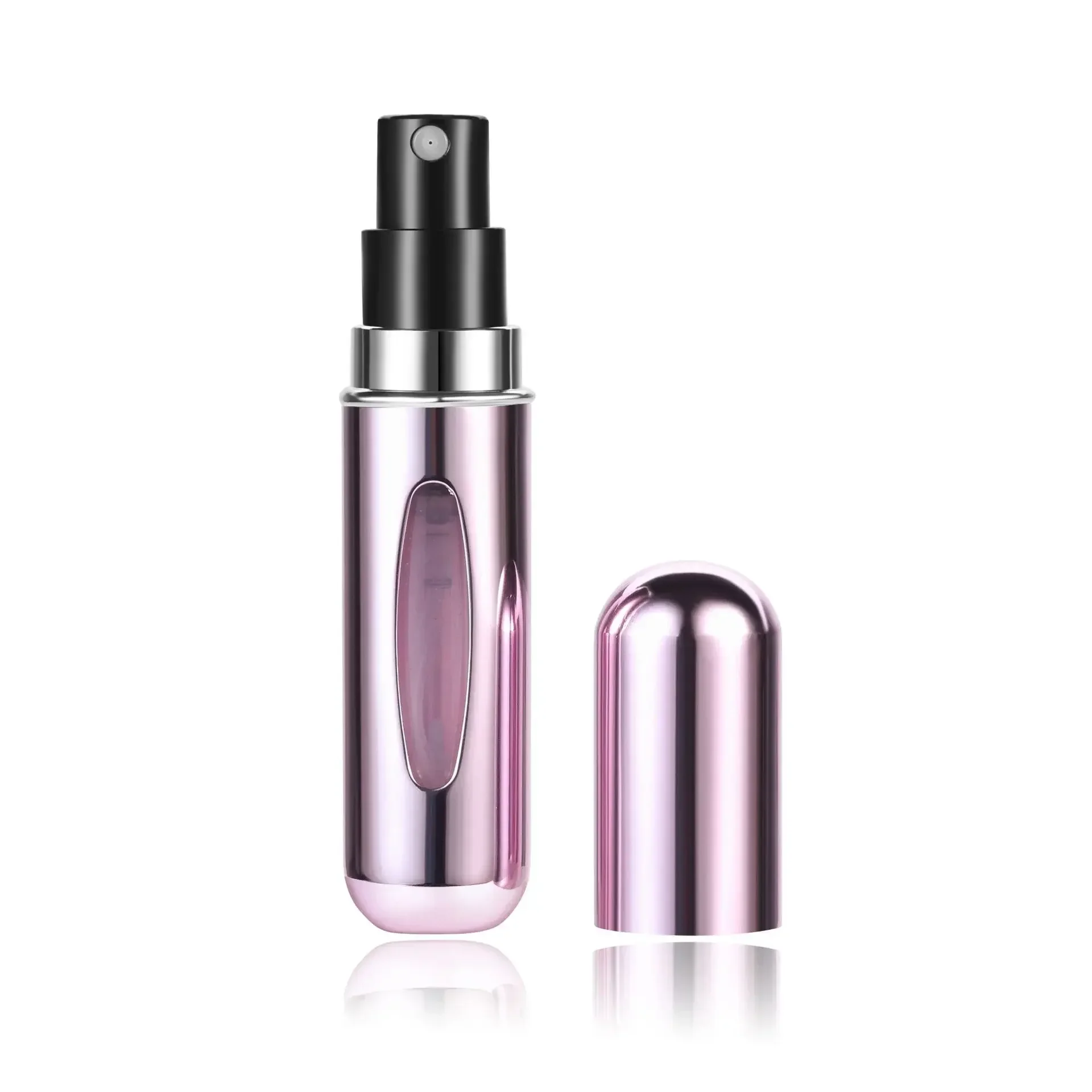 Kolorowa mini butelka z atomizerem na perfumy podróżna Fioletowy/фиолетовый