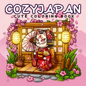 Kolorowanka dla dorosłych Cozy Besties - relaks żółty