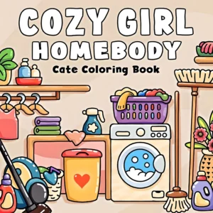 Kolorowanka dla dorosłych Cozy Girl – odważne i łatwe wzory Wielo