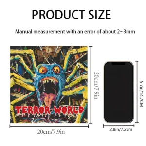 Kolorowanka dla dorosłych Horror World — 20 szczegółowych stron Biały