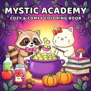 Kolorowanka dla dorosłych Mystic Academy z wyraźnymi wzorami Wielo