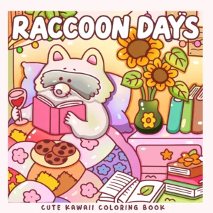 Kolorowanka dla dorosłych Raccoon Days – wzory do kolorowania Wielo