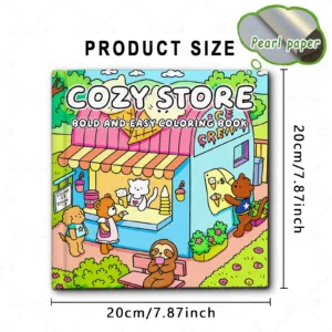 Kolorowanka dla dorosłych Cozy Store do relaksu Wielo