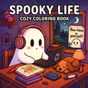 Kolorowanka Halloween dla dorosłych i nastolatków 