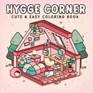 Kolorowanka dla dorosłych Hygge Corner – przytulne wnętrza Wielo