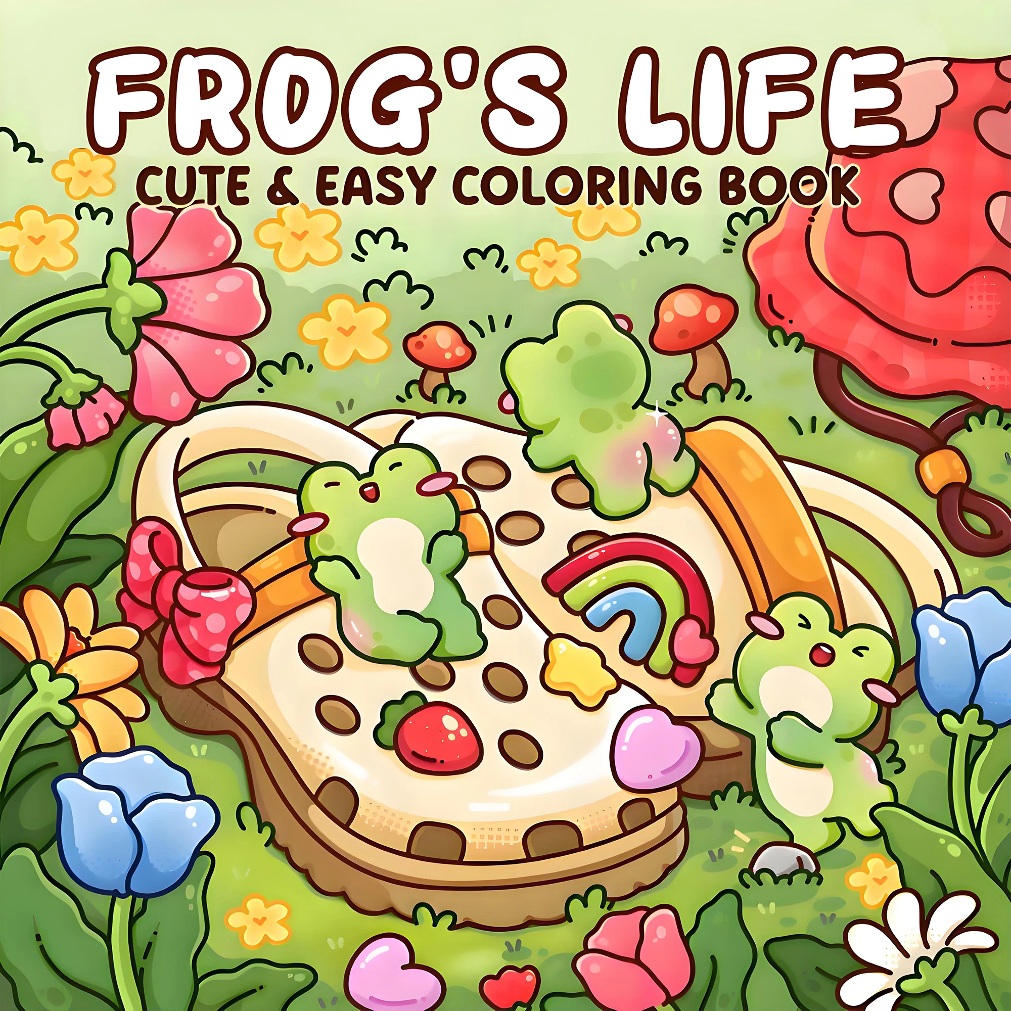 Kolorowanka z żabkami Mini Frog Life, 24 strony