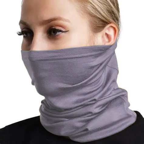 Komin z wełny merino 100% — lekki szalik narciarski unisex 150GSM Lawenda