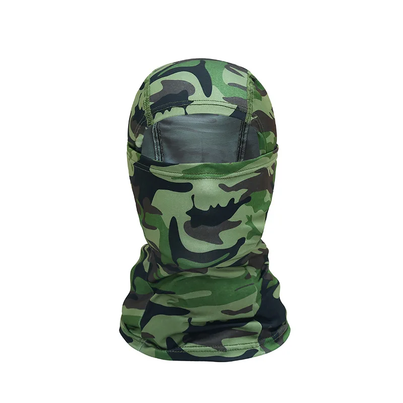 Kominiarka taktyczna z ochroną UV na motocykl i trekking Camouflage armygreen