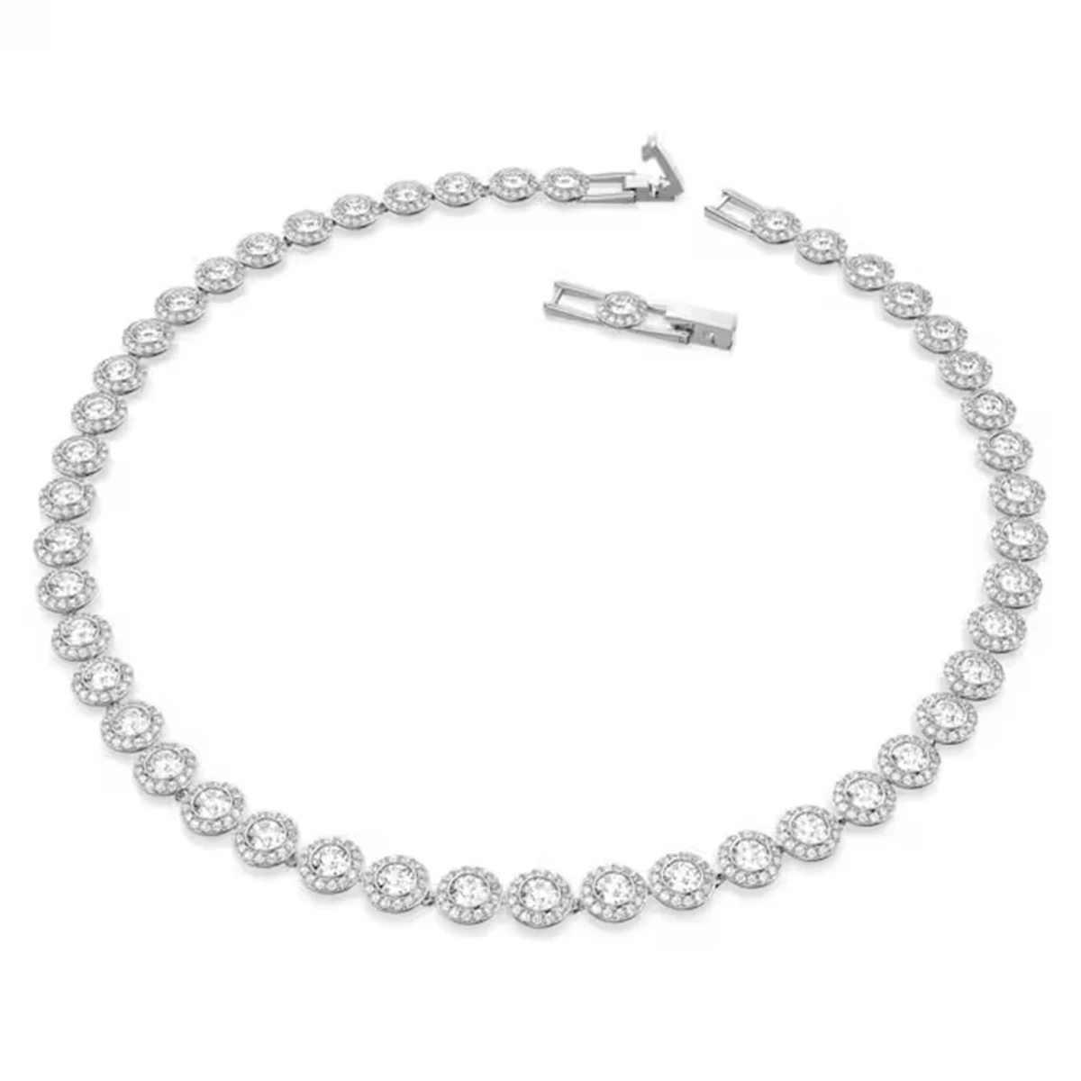 Komplet biżuterii ze srebra próby 925 - kolczyki, bransoletka, naszyjnik 4necklace