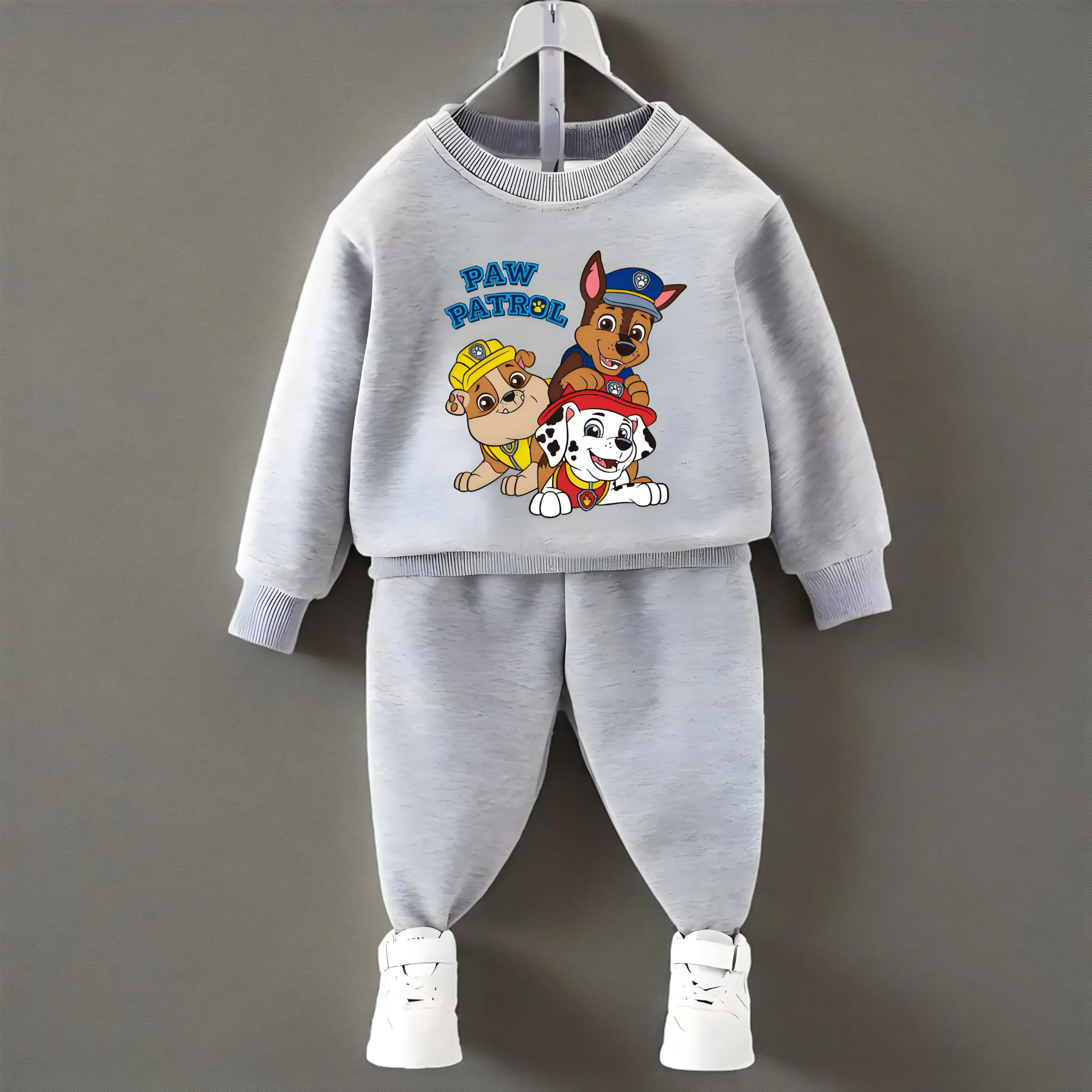 Komplet dresowy dla chłopca - bluza z kapturem i spodnie Grey1