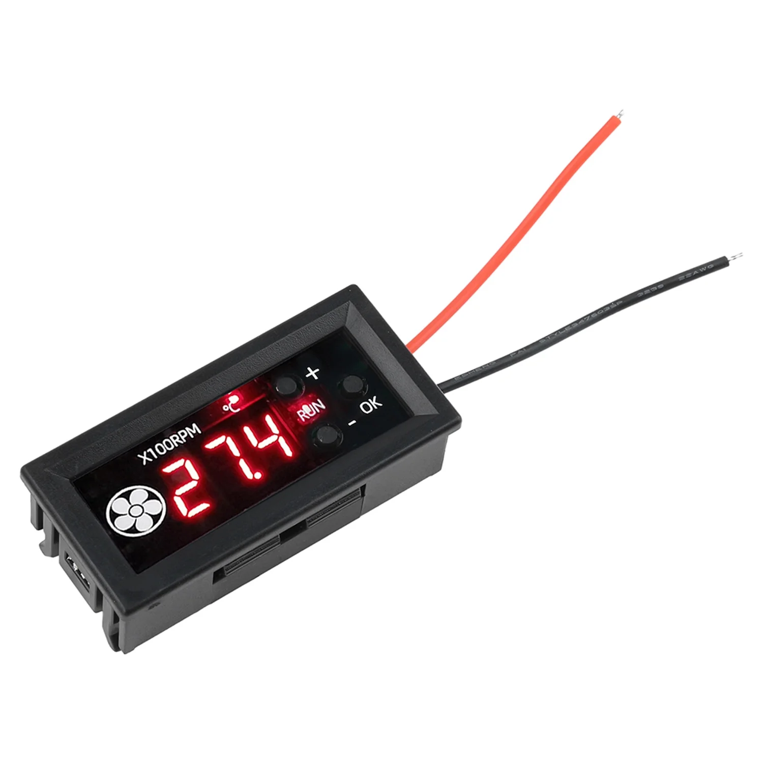 Kontroler wentylatorow PWM 12V z wyswietlaczem i czujnikiem Water drop no wire