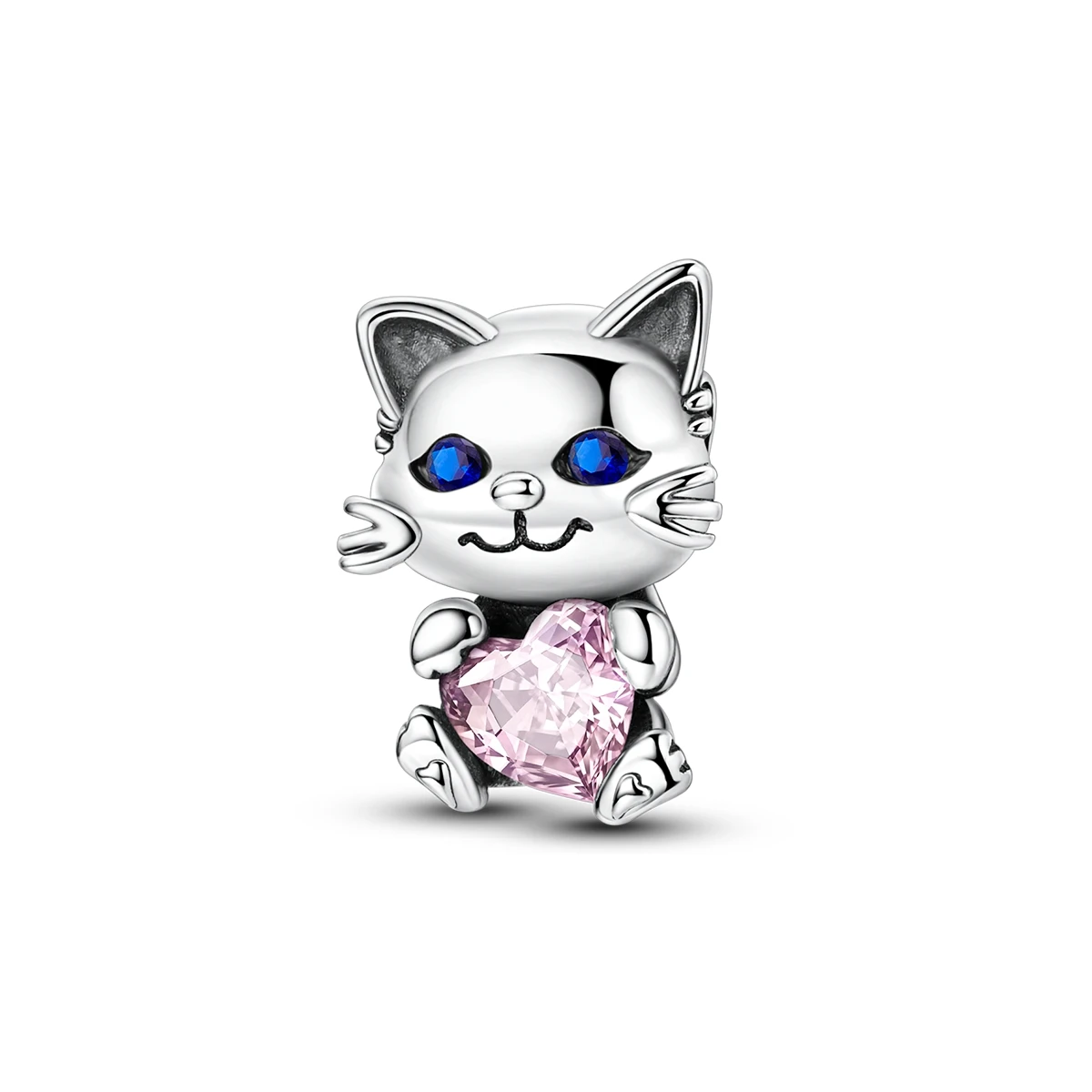 Koraliki charms kot i niedźwiedź - srebro 925 do srebrnej bransoletki Ktc676 pk