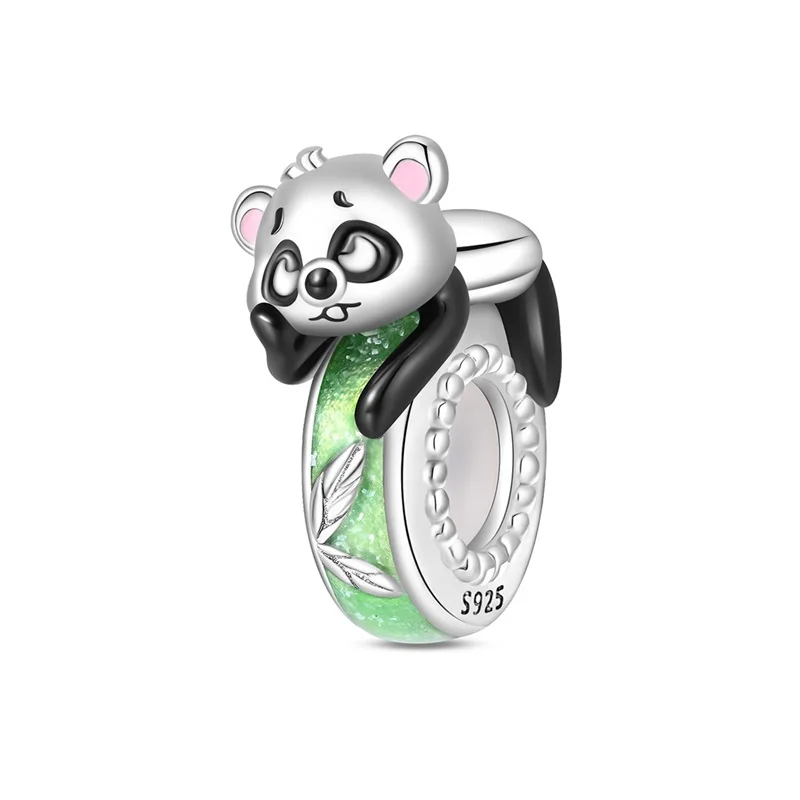 Koraliki charms motyl i smok do bransoletek DIY Fluo różowo czerwony