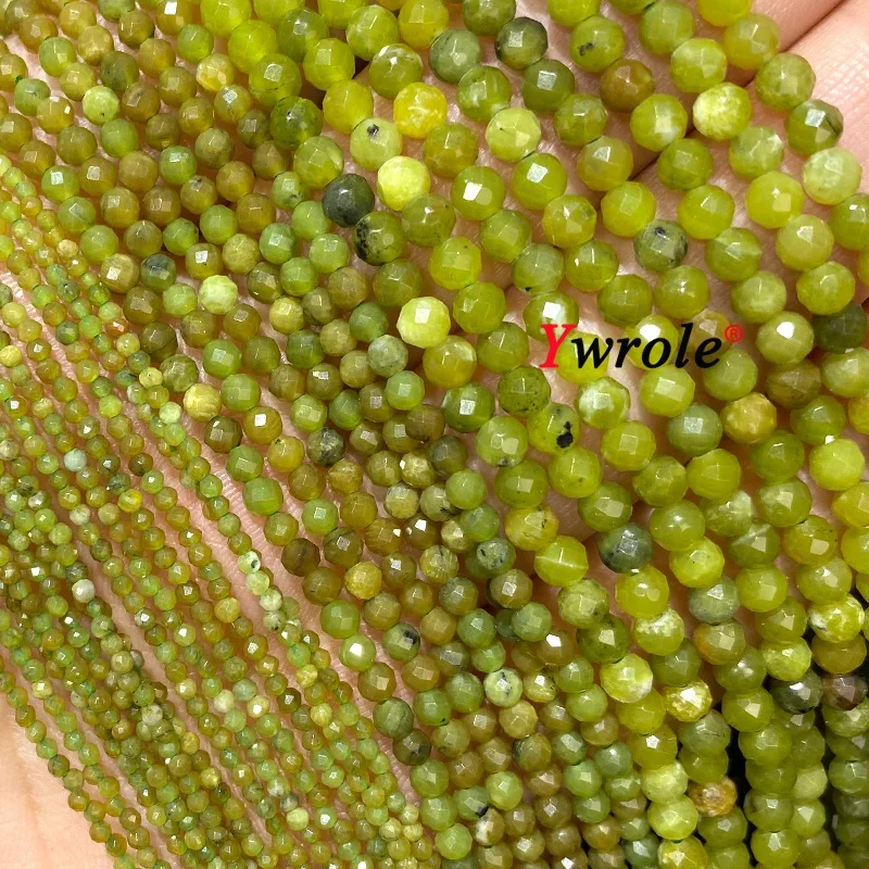 Koraliki z czerwonego granatu – fasetowane, do biżuterii DIY Khaki