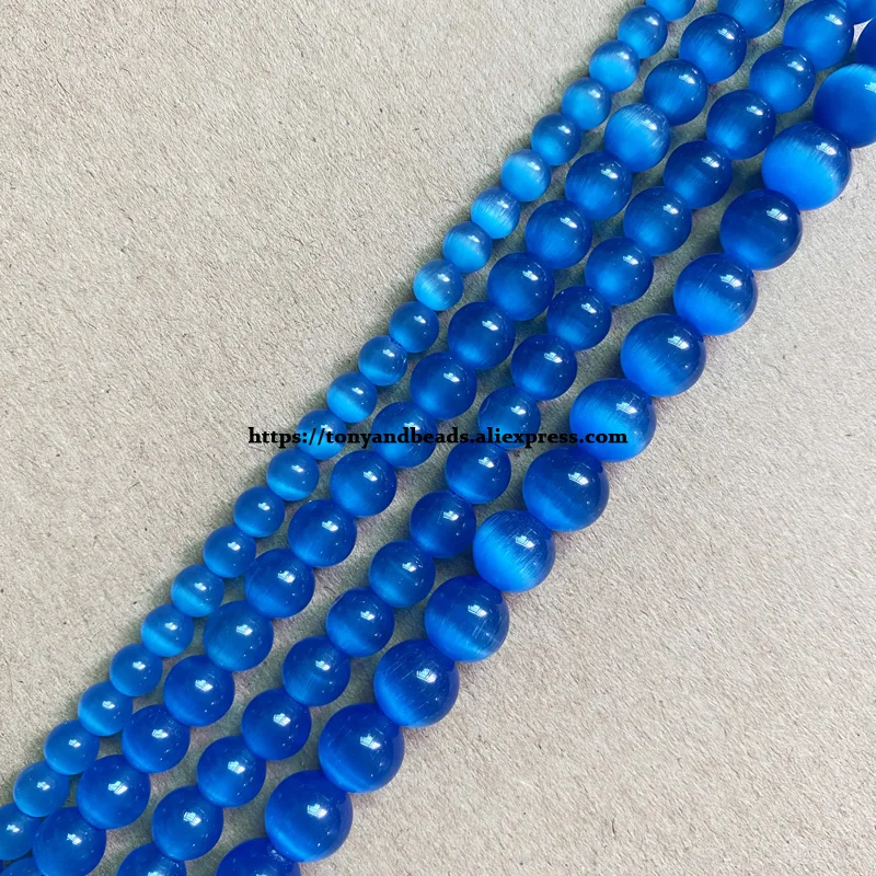 Koraliki kocie oko okrągłe luzem 2-13 mm 18 wzorów do biżuterii DIY Czarny