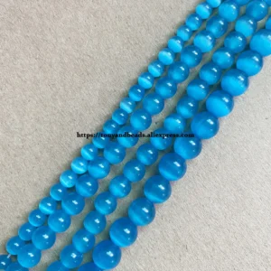 Koraliki kocie oko okrągłe luzem 2-13 mm 18 wzorów do biżuterii DIY Czerwony