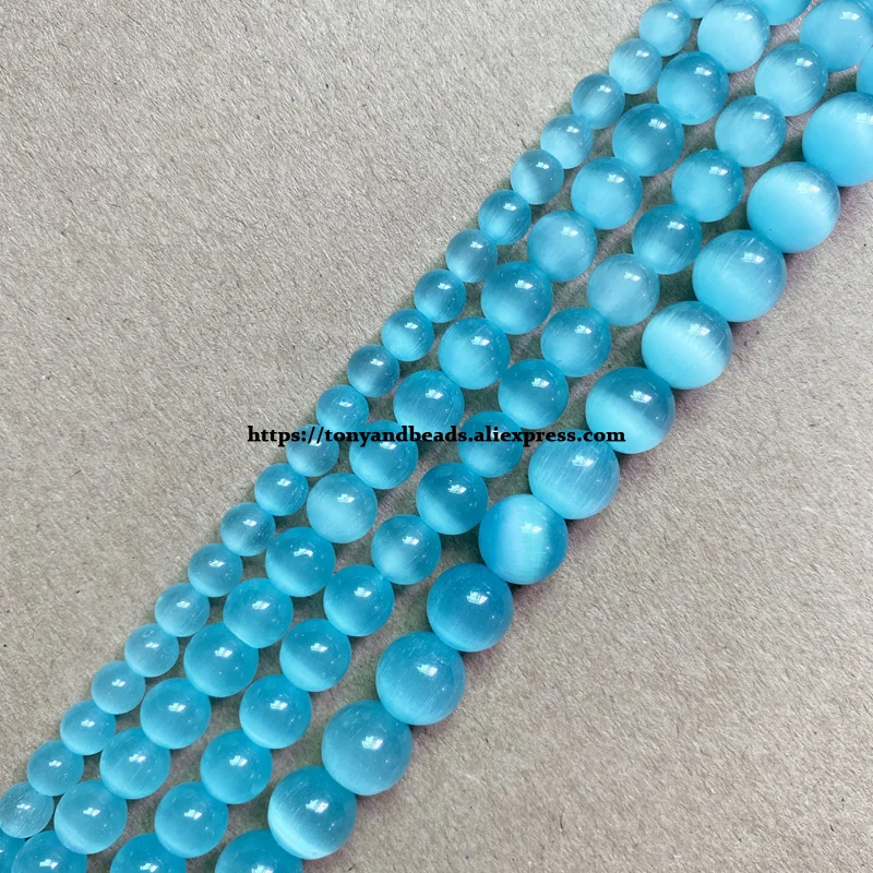 Koraliki kocie oko okrągłe luzem 2-13 mm 18 wzorów do biżuterii DIY Zielony