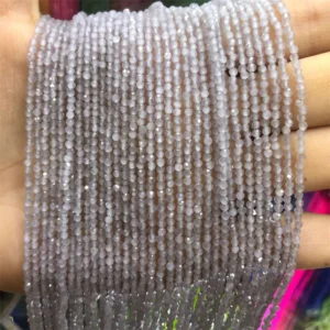 Koraliki kocie oko spinel okrągłe 2/3 mm do biżuterii DIY Jasny