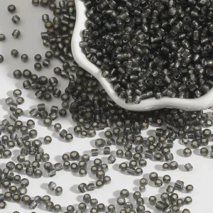 Koraliki kryształowe czechy szklane do biżuterii DIY 2–3 mm Szary