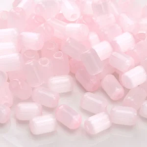 Koraliki szklane kocie oko 4x6 mm do biżuterii DIY 10 g Czarny