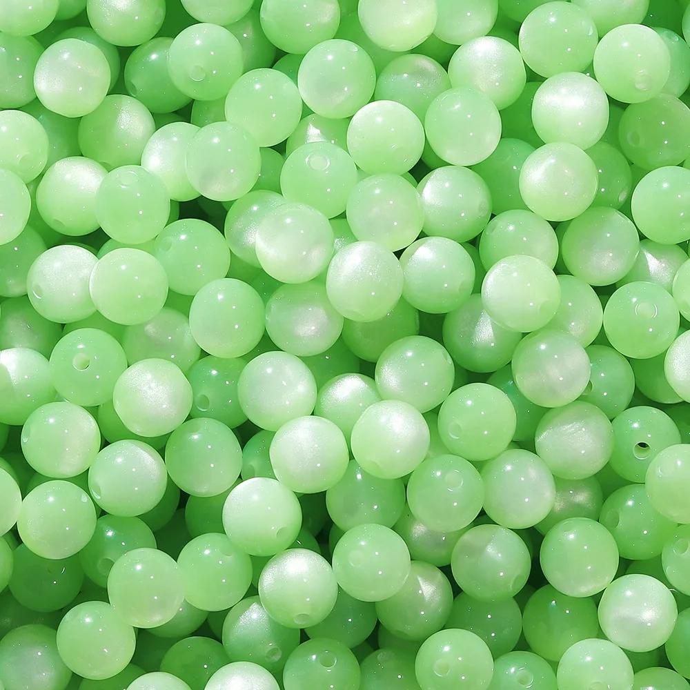 Koraliki żywiczne kocie oko 30 sztuk do biżuterii – 8, 10, 12 mm Czerwony