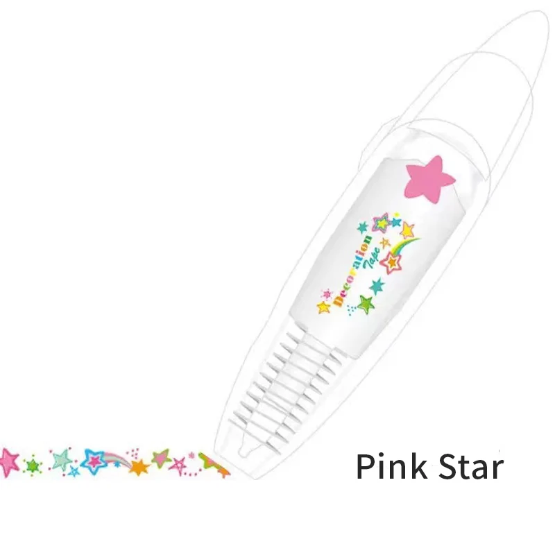 Korekcyjny taśmokorektor Kawaii – mechaniczny wzór do dekoracji Jasnozielony