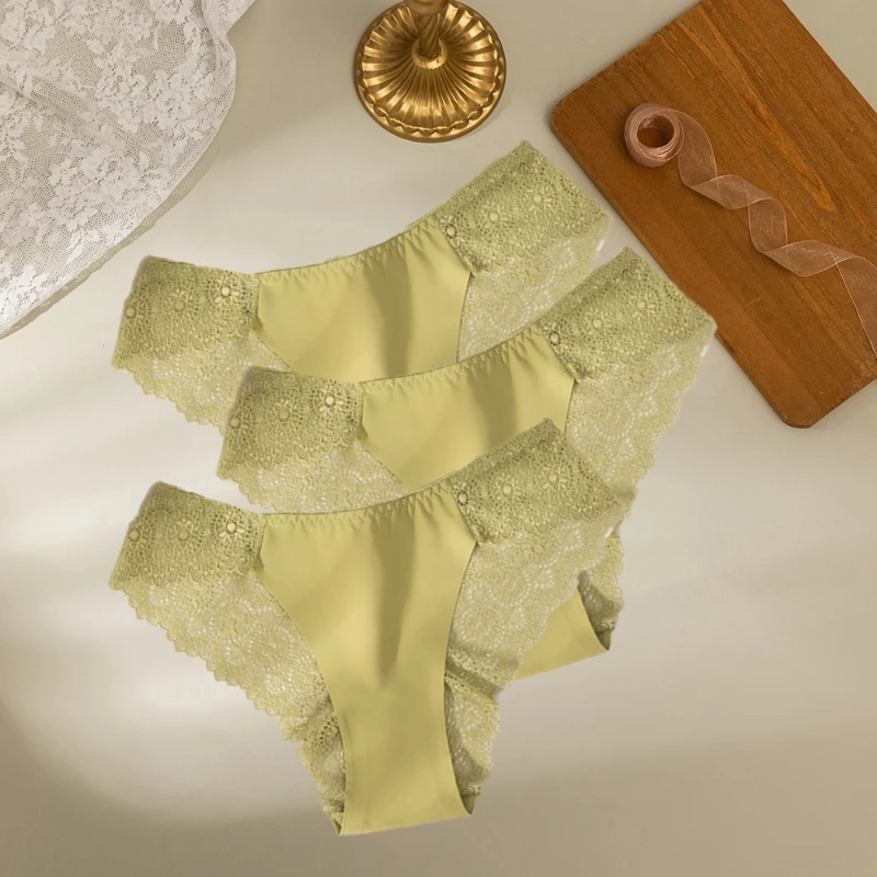 Koronkowe figi damskie - zestaw 3 sztuk Panties set 11