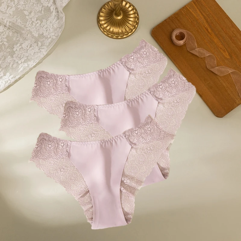 Koronkowe figi damskie - zestaw 3 sztuk Panties set 12