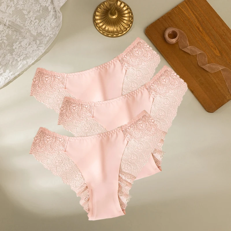Koronkowe figi damskie - zestaw 3 sztuk Panties set 13