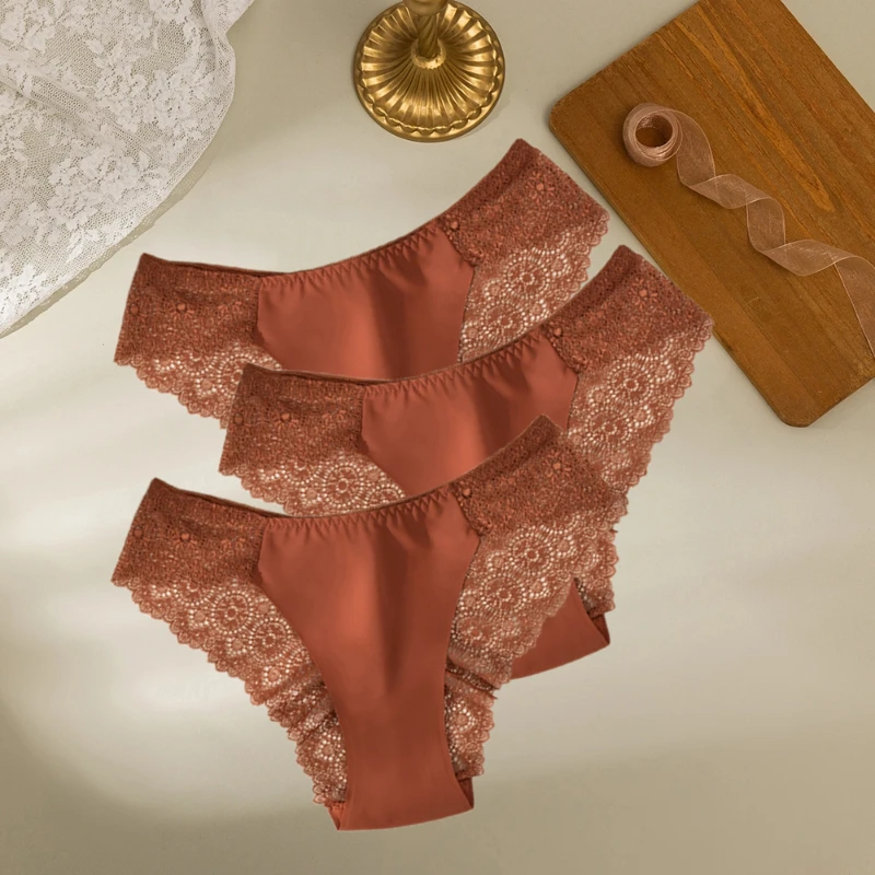Koronkowe figi damskie - zestaw 3 sztuk Panties set 9