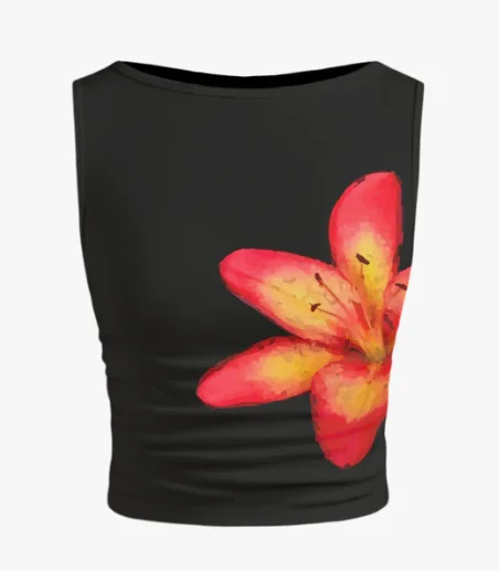 Koronkowy gorsetowy top damski bez ramiączek Printed tops