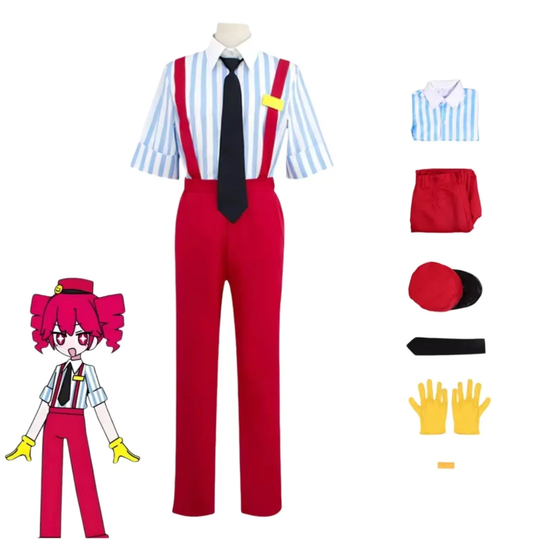 Kostium cosplay Kasane Teto z peruką i akcesoriami Costume kasane teto