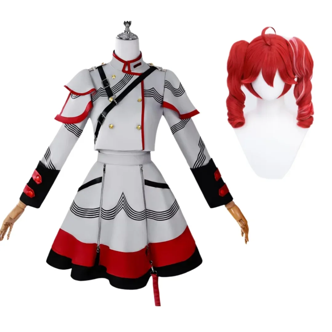 Kostium cosplay Kasane Teto z peruką i akcesoriami Kasane teto set