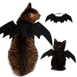 Kostium dla psa i kota - skrzydła nietoperza na Halloween 