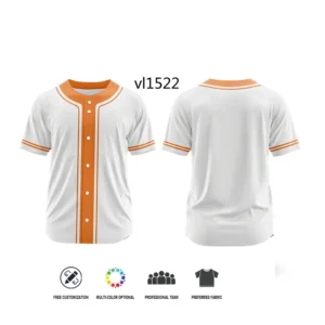 Koszulka baseballowa z możliwością nadruku imienia i numeru Vl1522