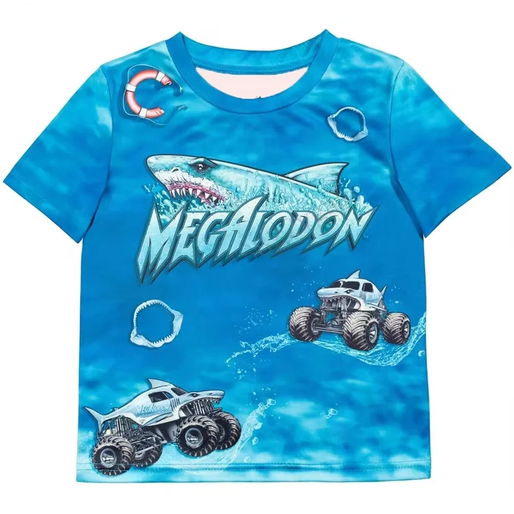 Koszulka chłopięca z nadrukiem 3D auto monster truck Txs00n2w