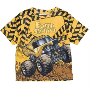 Koszulka chłopięca z nadrukiem 3D auto monster truck Txs00n2y