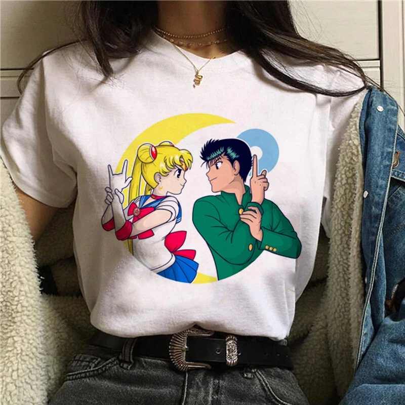 Koszulka damska Sailor Moon z nadrukiem anime Zzxcv77 12