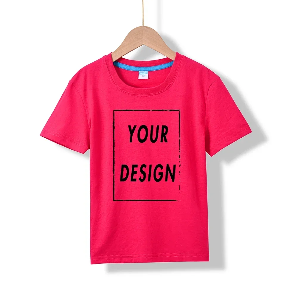 Koszulka dziecięca z krótkim rękawem - gładki t-shirt dla dzieci Jasny