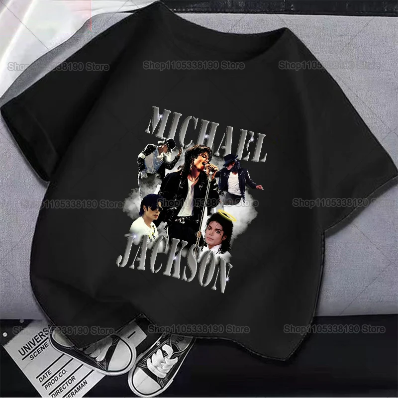 Koszulka dziecięca Michael Jackson z bawełny - nadruk Król Popu Mj 54