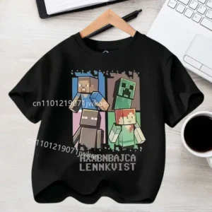 Koszulka dziecięca z nadrukiem Minecraft - t-shirt dla chłopca 14