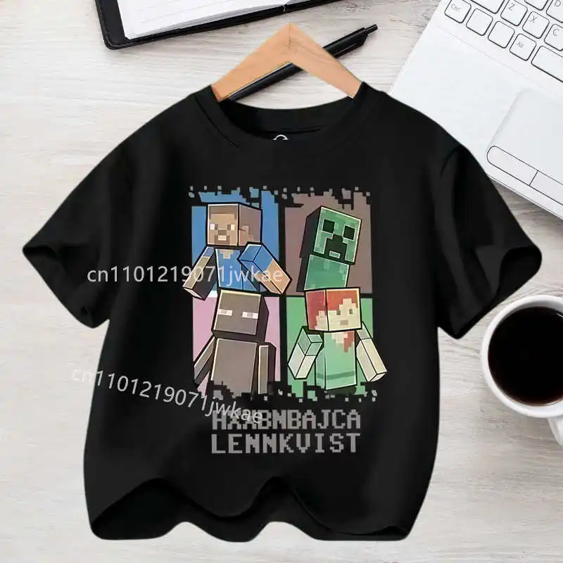 Koszulka dziecięca z nadrukiem Minecraft - t-shirt dla chłopca 14