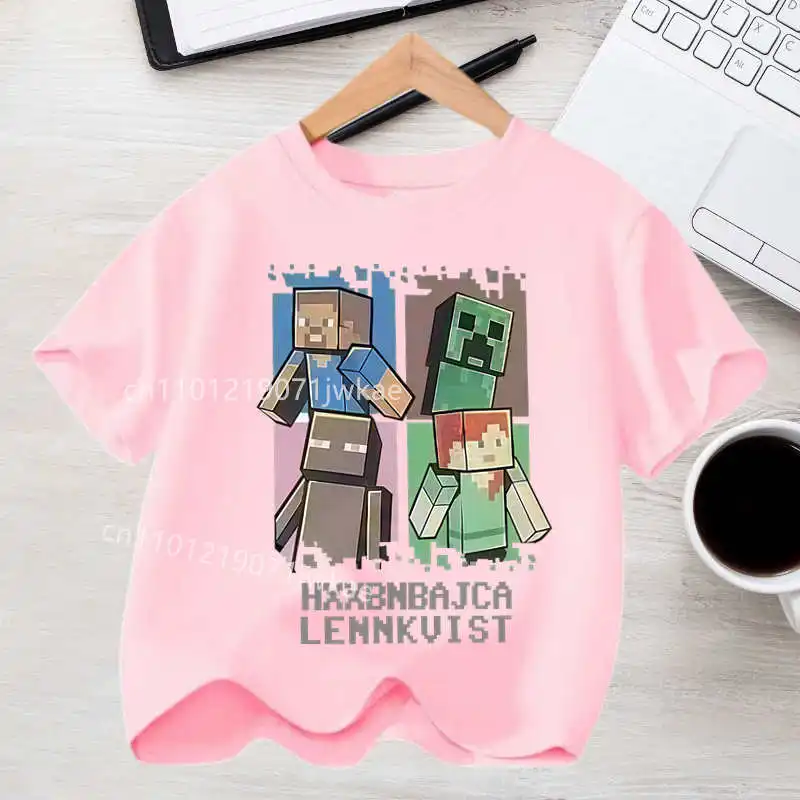 Koszulka dziecięca z nadrukiem Minecraft - t-shirt dla chłopca 17