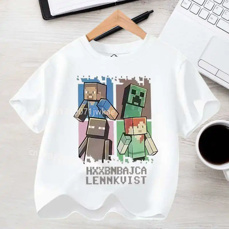 Koszulka dziecięca z nadrukiem Minecraft - t-shirt dla chłopca 20