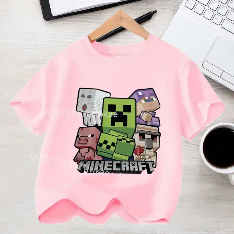 Koszulka dziecięca z nadrukiem Minecraft - t-shirt dla chłopca 3