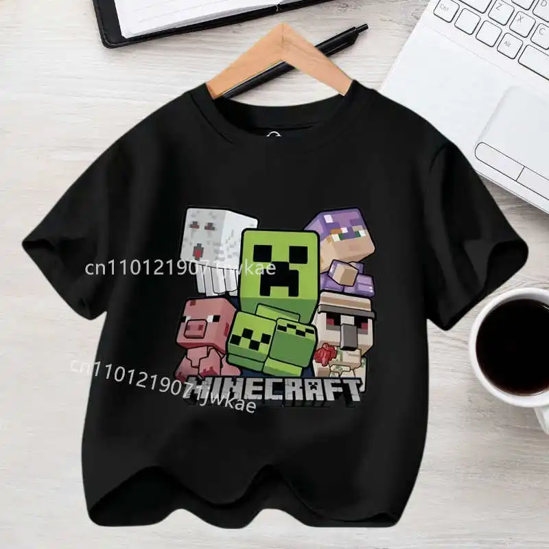Koszulka dziecięca z nadrukiem Minecraft - t-shirt dla chłopca 4
