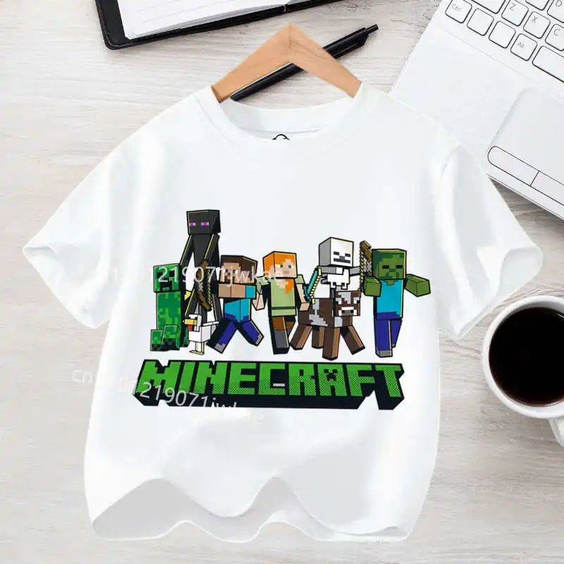 Koszulka dziecięca z nadrukiem Minecraft - t-shirt dla chłopca 5