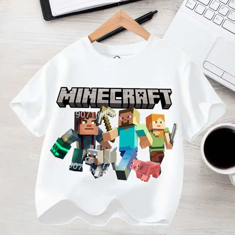 Koszulka dziecięca z nadrukiem Minecraft – t-shirt dla chłopca 8