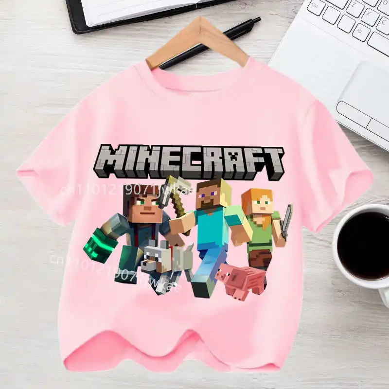 Koszulka dziecięca z nadrukiem Minecraft – t-shirt dla chłopca 9